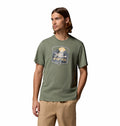 Remera PFG™ estampada manga corta de algodón orgánico Columbia para hombre